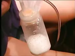 Sexy long chveu latina doub ponp lèt ki soti nan l ' tete anfle